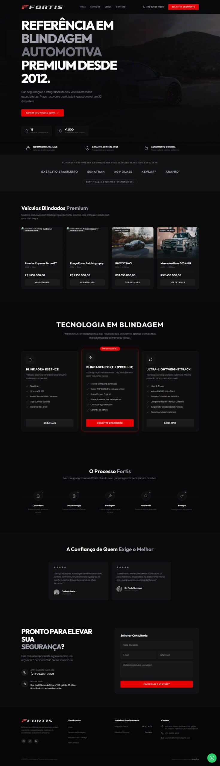 Projeto Fortis Blindagens